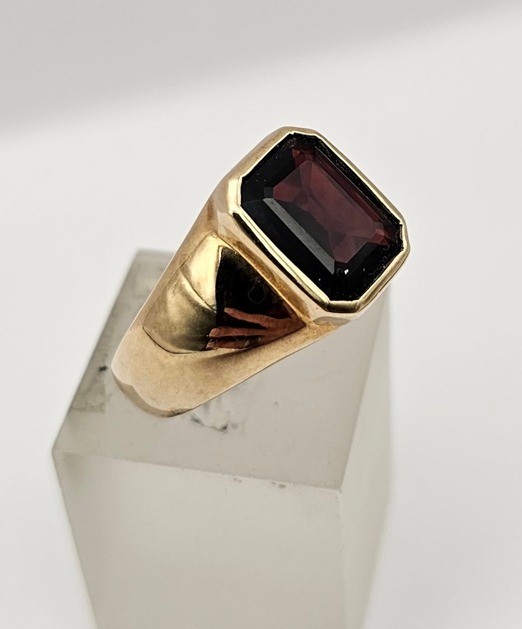 Men's  Red Garnet Ring