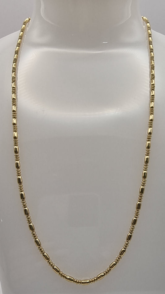 18k italian yellow gold necklace