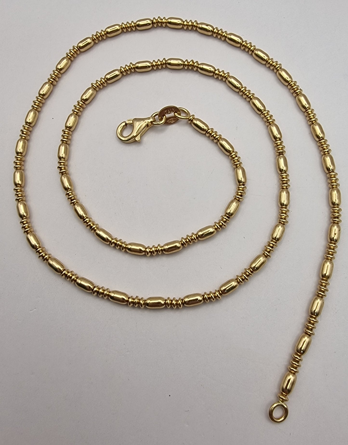 18k italian yellow gold necklace