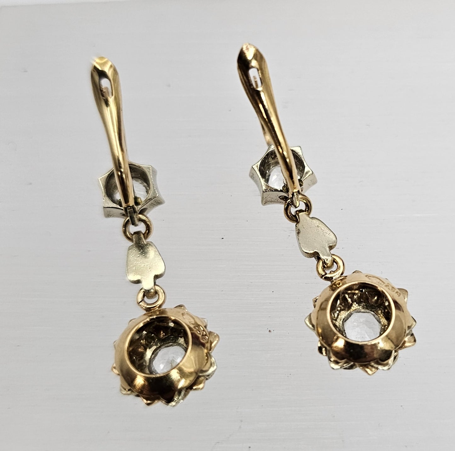 Antique 18ct gold earrings
