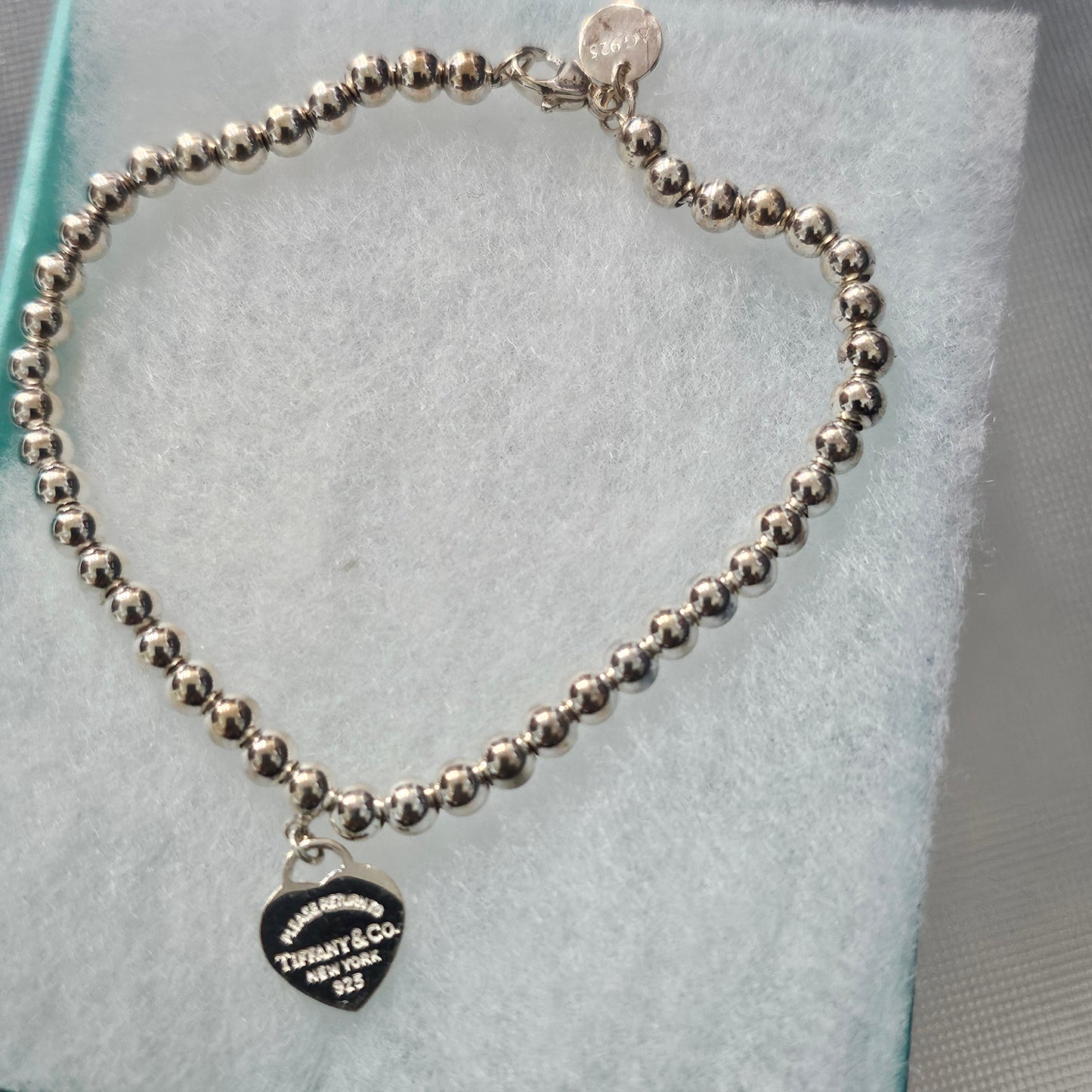 Tiffany&Co tag beads bracelet