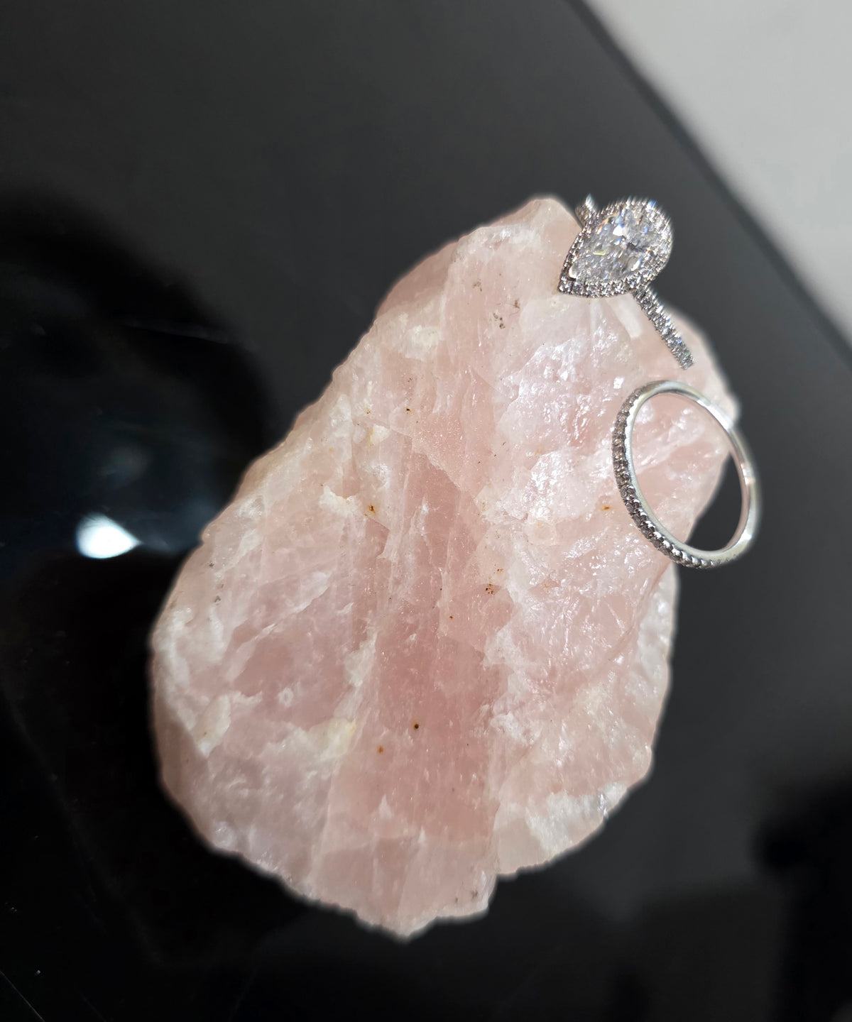 Pear ring shape lab grown diamond 1.01 carat