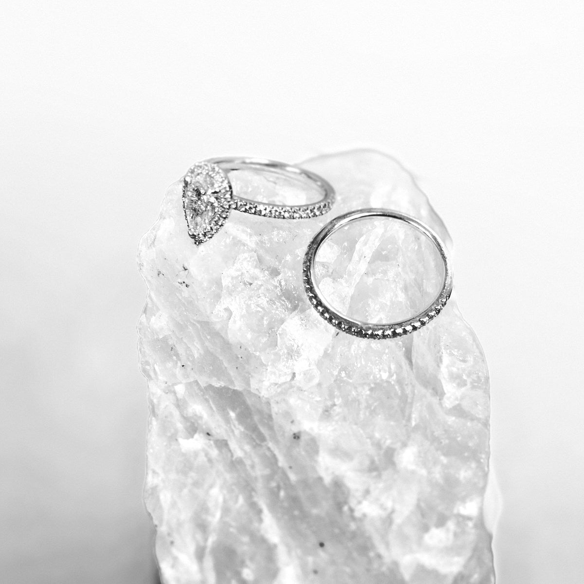 Pear ring shape lab grown diamond 1.01 carat
