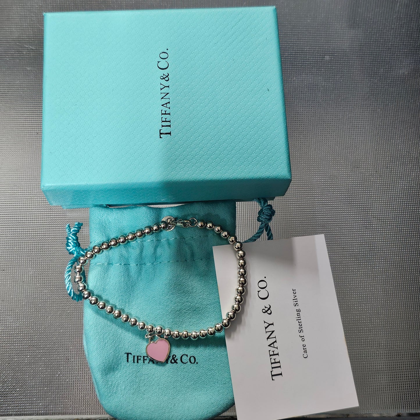Tiffany&Co tag beads bracelet