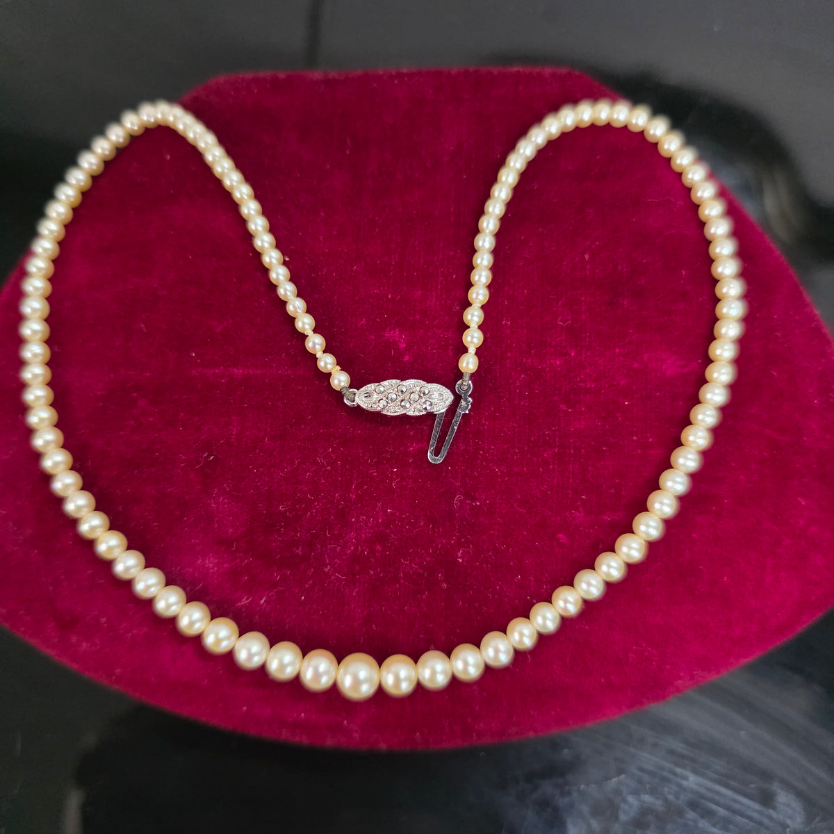 Vintage Pearls Necklace And Earing Set