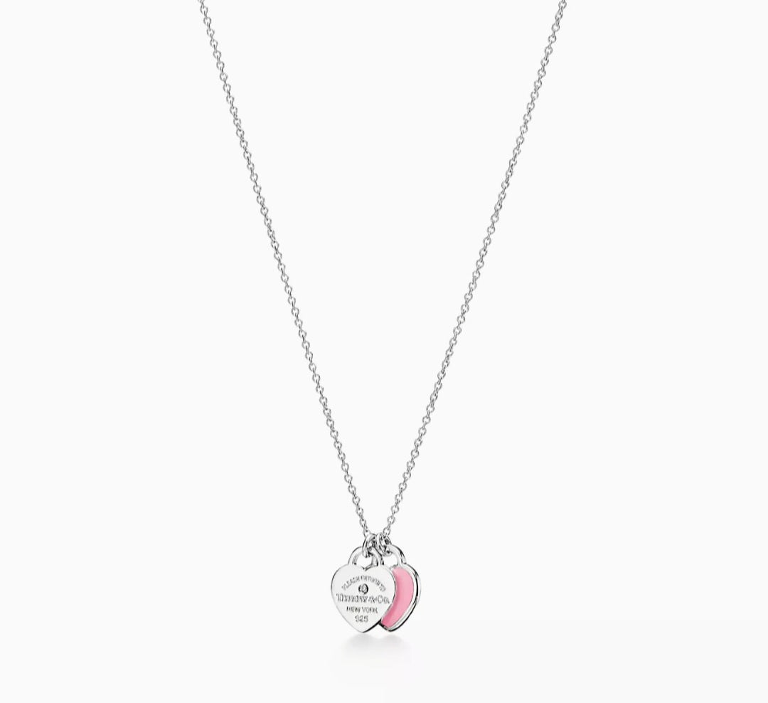 Tiffany&Co double heart pendant