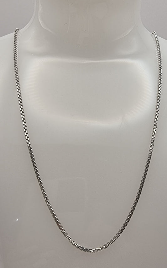 18ct white gold chain